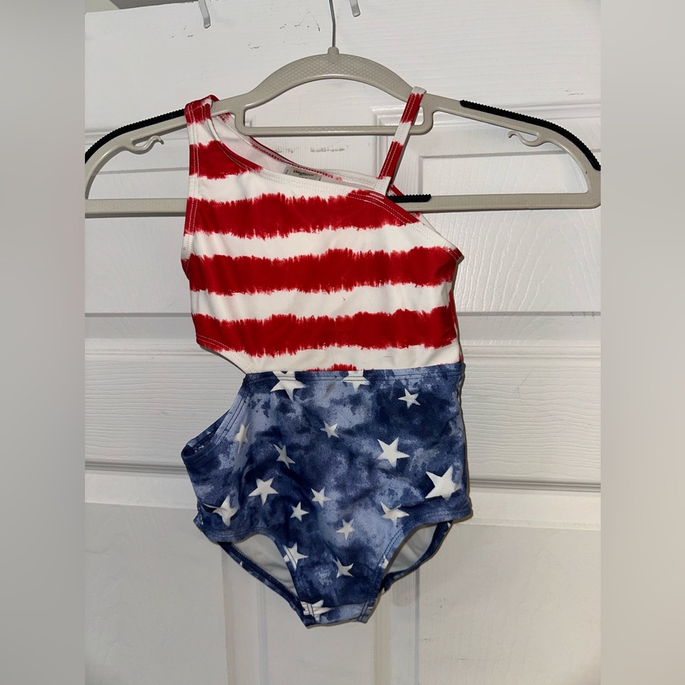 OshKosh B'gosh Red and Blue Kids Swim One Piece
